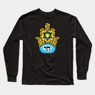 Hamsa Chai Long Sleeve T-Shirt